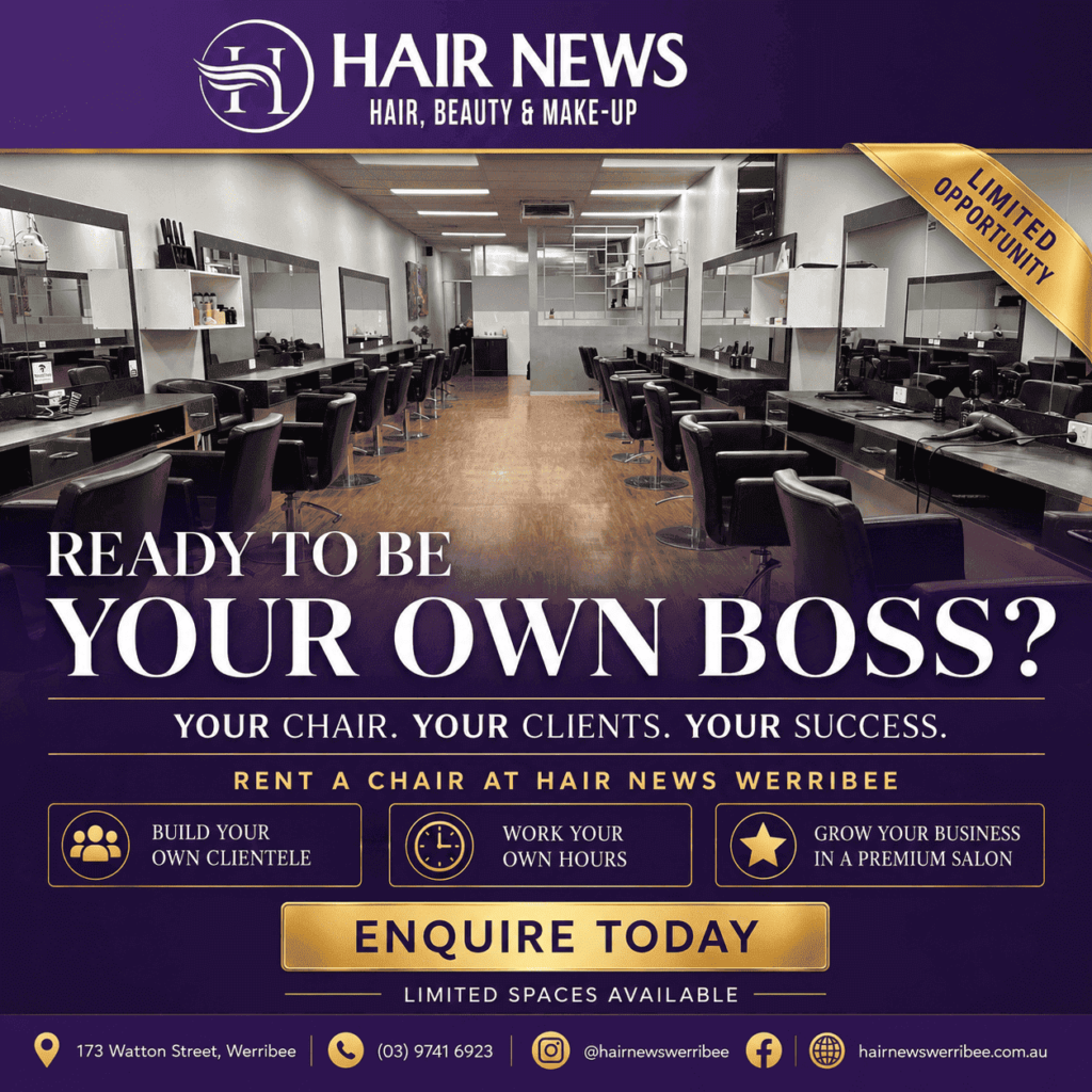 Nanoplasty hair treatment before and after transformation at Hair News Salon Werribee.